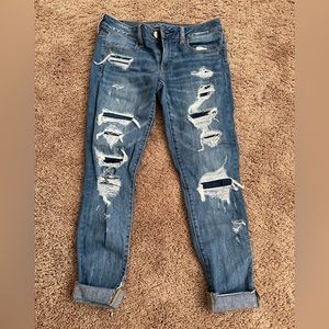 AE Tattered Skinny Jeans